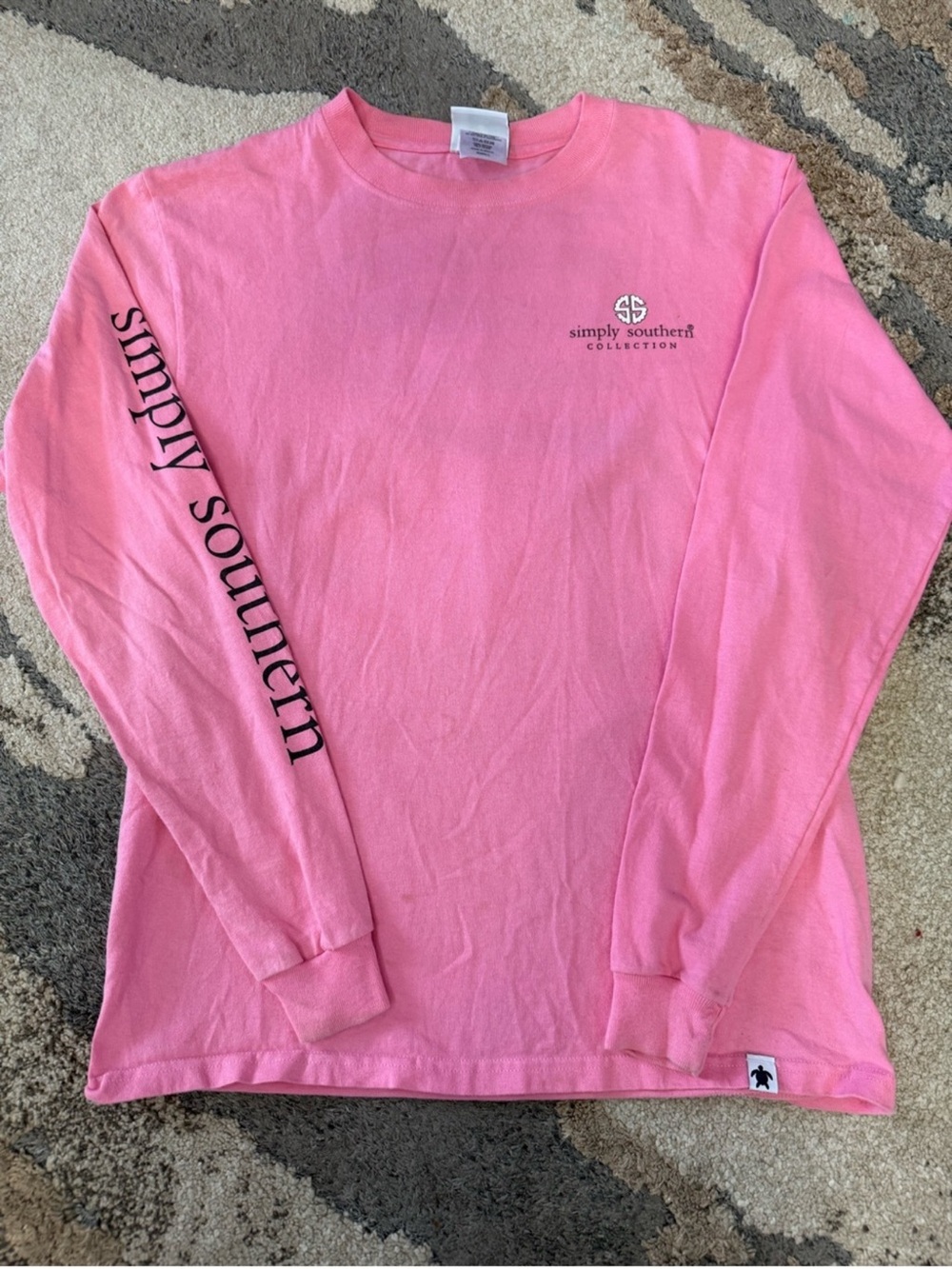 Simply Southern Women’s Long Sleeve Logo T-Shirt - Pink Size Small